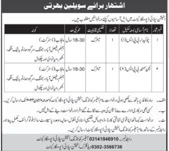 Station Supply Depot Mangla Cantt Jobs 2024 Advertisement