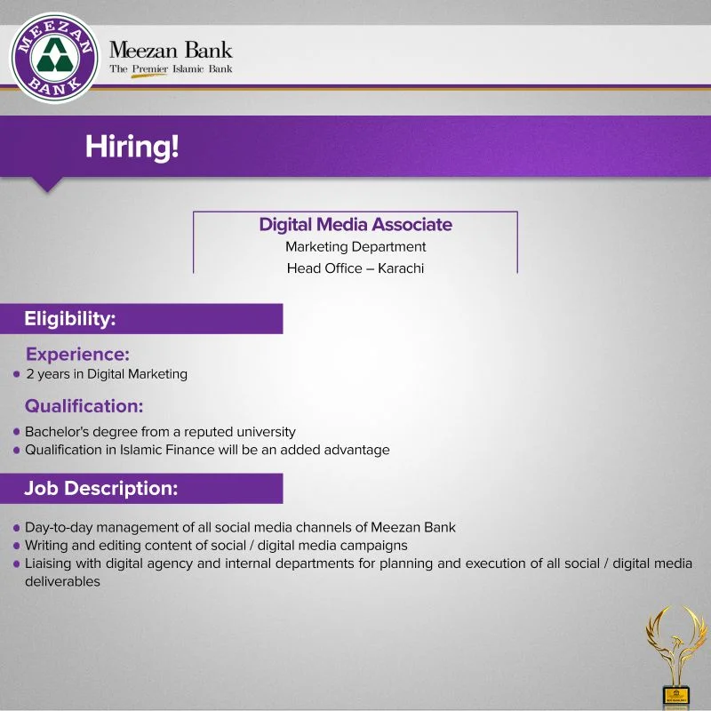 Meezan Bank Limited Jobs 2024 Advertisement