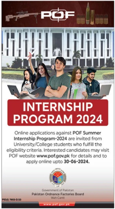 Punjab Education Foundation PEF Internship Program 2024 Advertisement