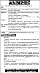 Divisional Public School and College Rawalpindi Jobs 2024