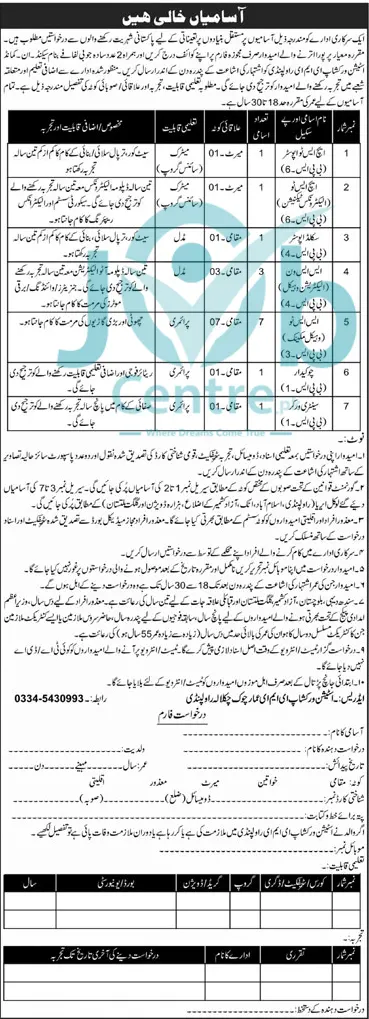 Latest Pak Army 501 Station Workshop EME Rawalpindi Jobs 2024 Advertisement