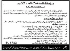 Municipal Committee Lalamusa Jobs 2024 Advertisement