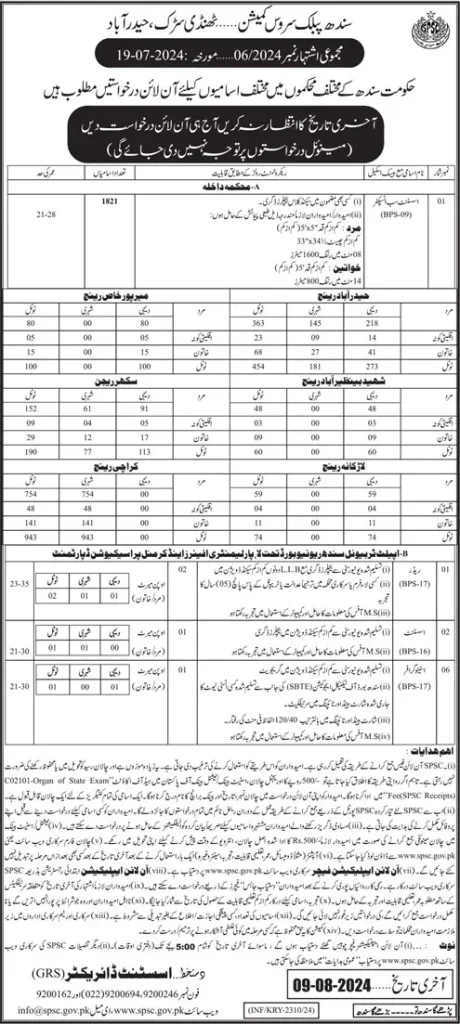 spsc new jobs asi