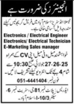 Tesla Industries Islamabad Jobs 2024 Advertisement