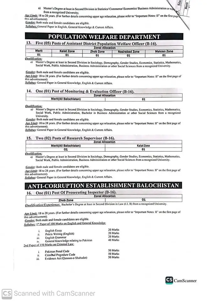 BPSC Jobs 2024 Advertisement