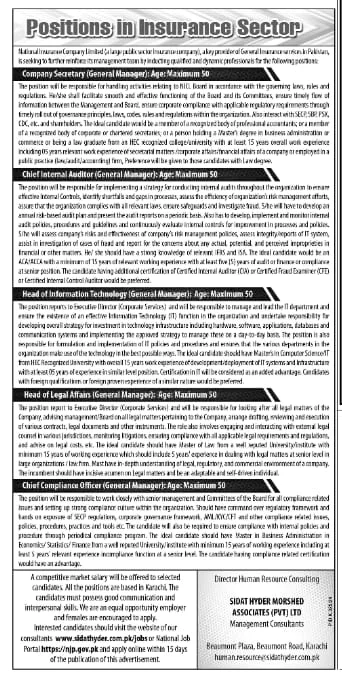 Latest Sidat Hyder Morshed Associates Private Limited Jobs 2024 Advertisement