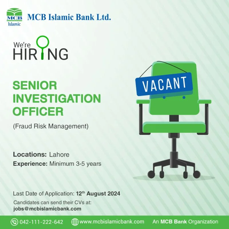 MCB Islamic Bank Jobs 2024