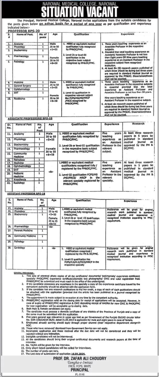 NMC Jobs 2024 Advertisement