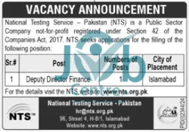 NTS Jobs 2024 Advertisement