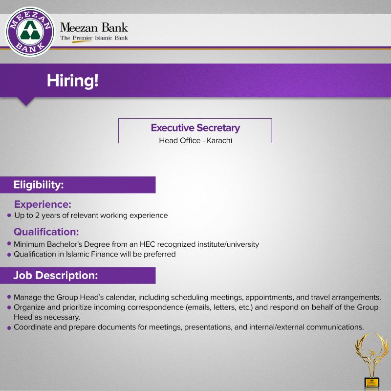 Meezan Bank Limited Jobs 2024 Advertisement