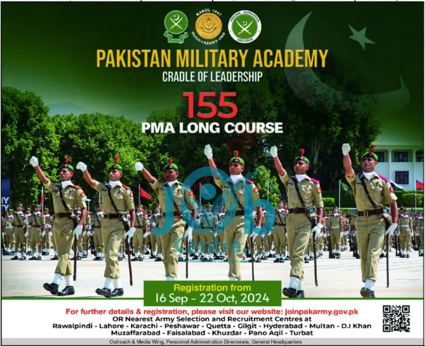 PMA Jobs 155 PMA Long Course Advertisement