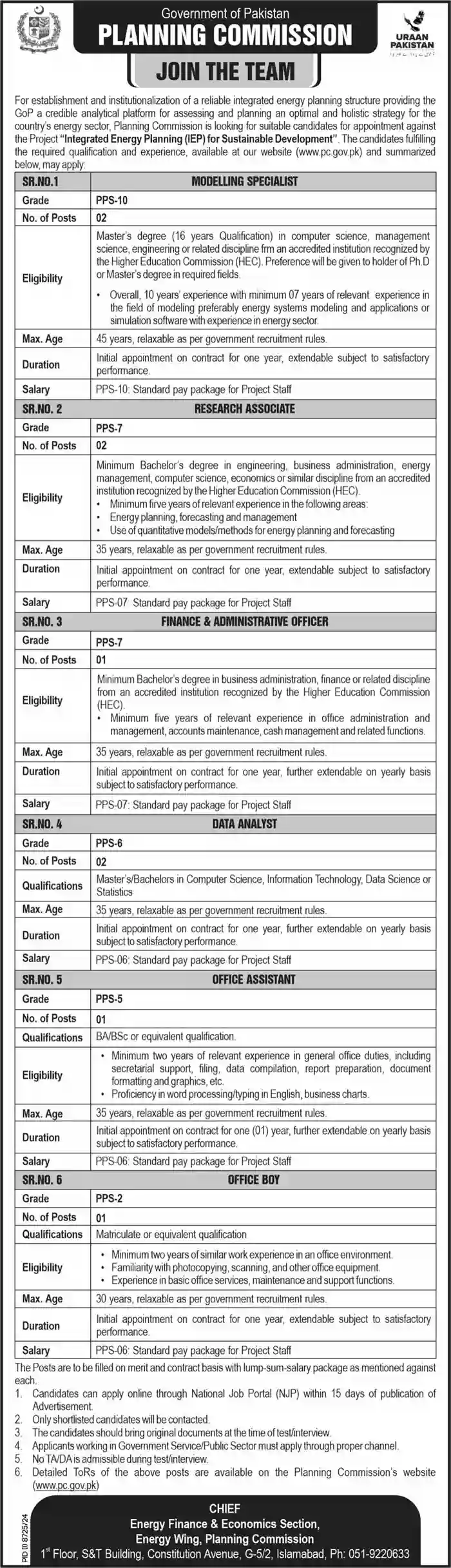 Planning Commission Jobs 2025 Advertisement