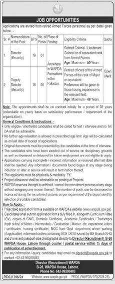 Jobs At Water And Power Development Authority Advertisement