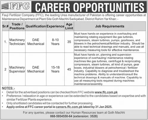 FFC Jobs 2025