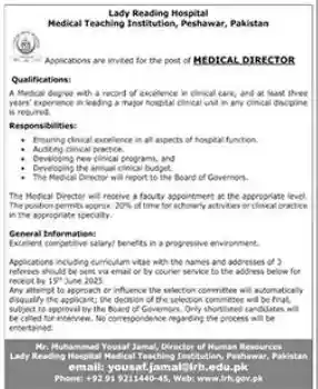 Medical Teaching Institution Peshawar Jobs 2025 Latest Advertisement