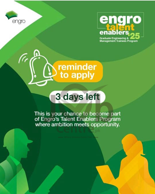 Engro Talent Enablers Program 2025 Advertisement