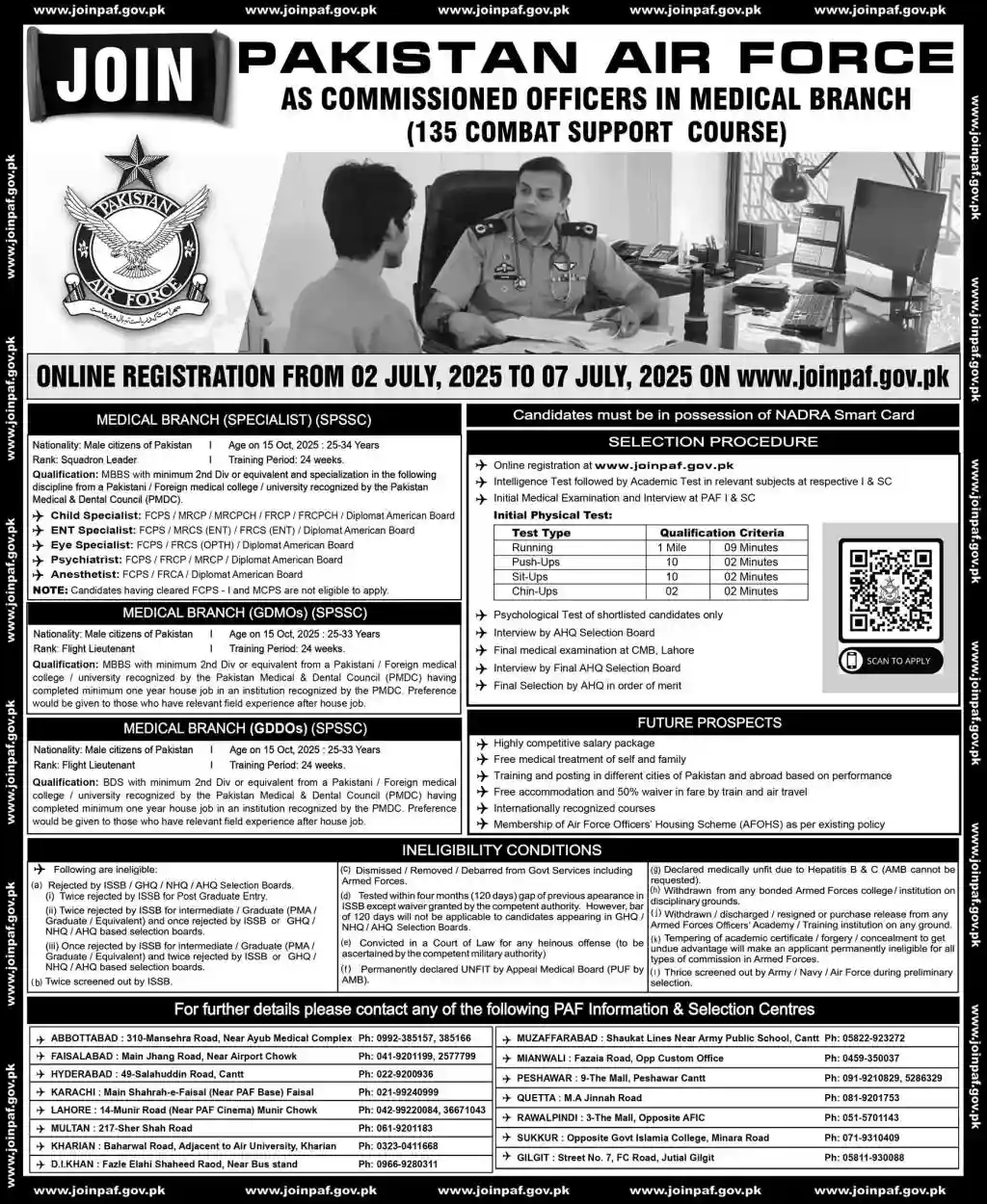 Join Pakistan Air Force as Commissioned Officers 2025 Latest Advertisement