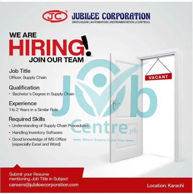 Jubilee Corporation Jobs 2025 Advertisement