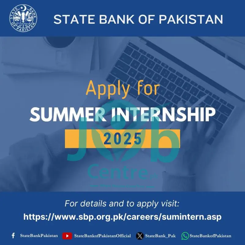 SBP Internship Program 2025 Online Apply Advertisement