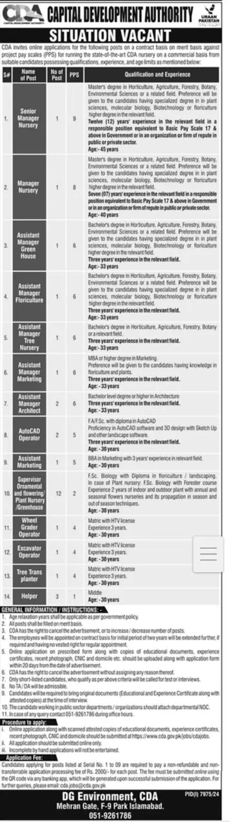 CDA Jobs In May 2025 Advertisement