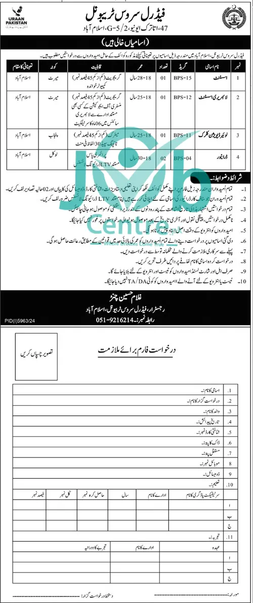 FST Islamabad Jobs 2025 Advertisement