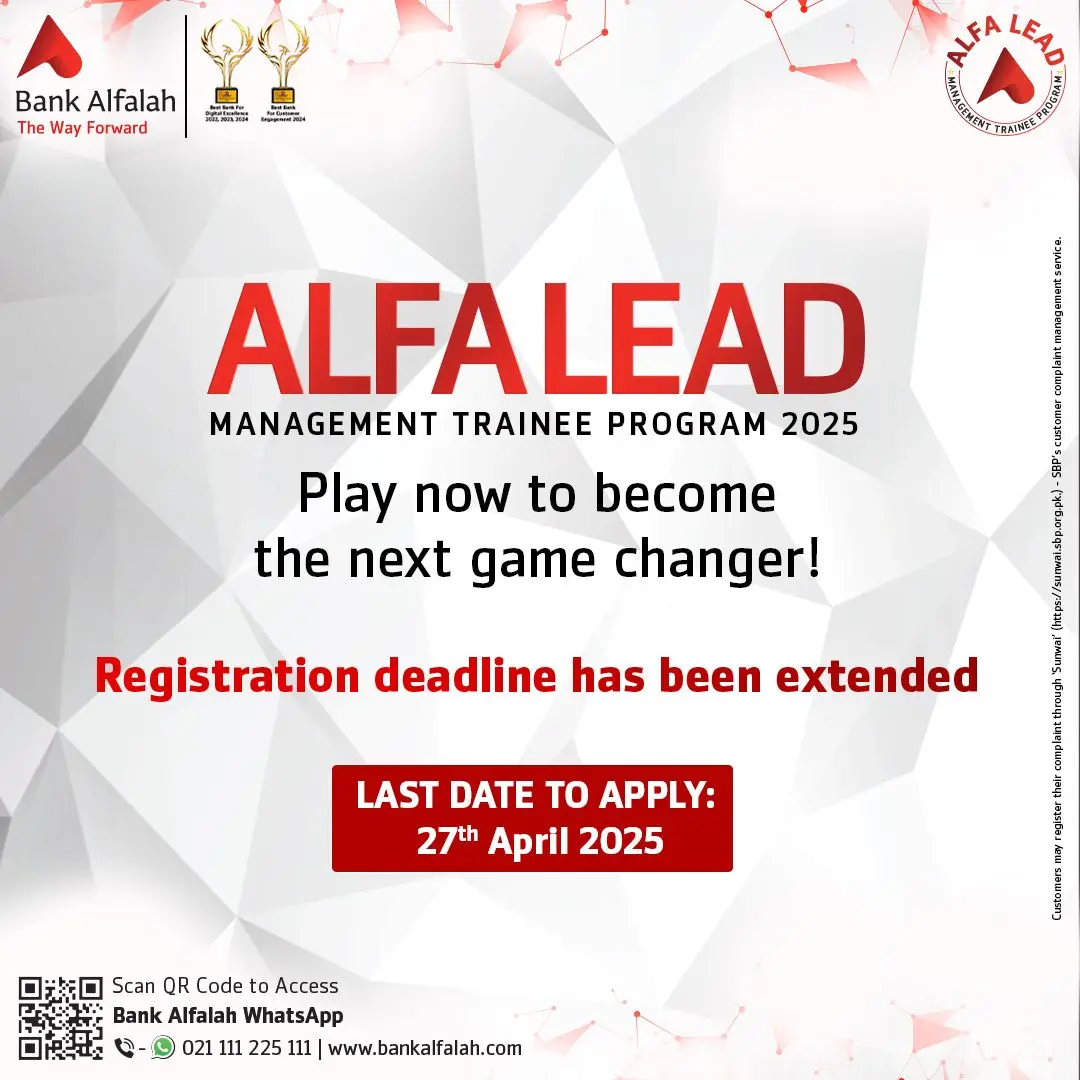 Bank Alfalah Lead 2025 Advertisement