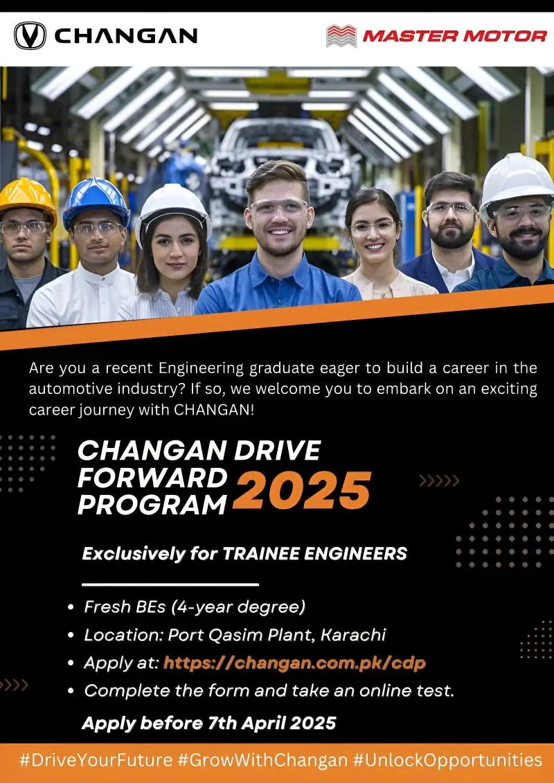 Changan Drive Forward Program Jobs 2025 Advertisement
