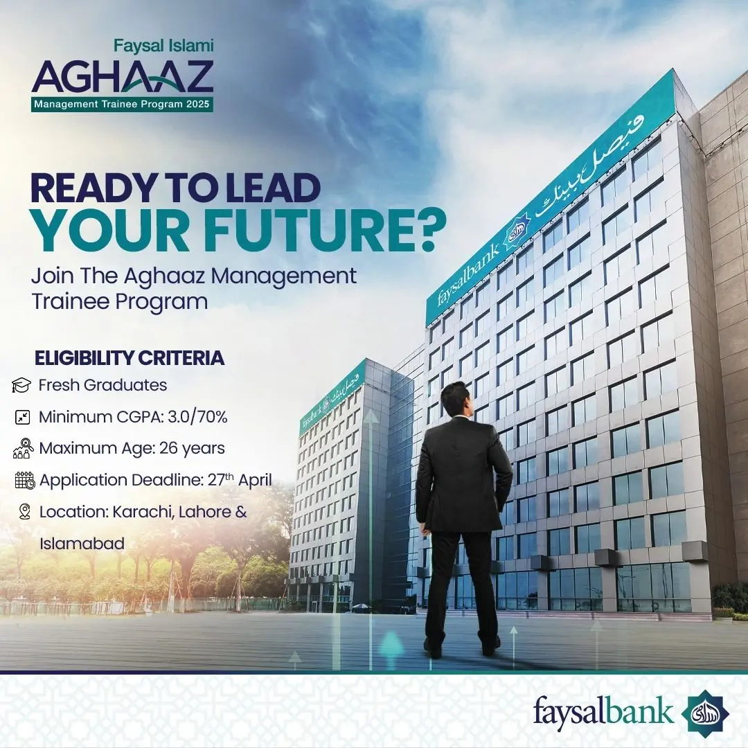 Faysal Bank Limited Jobs 2025 Advertisement