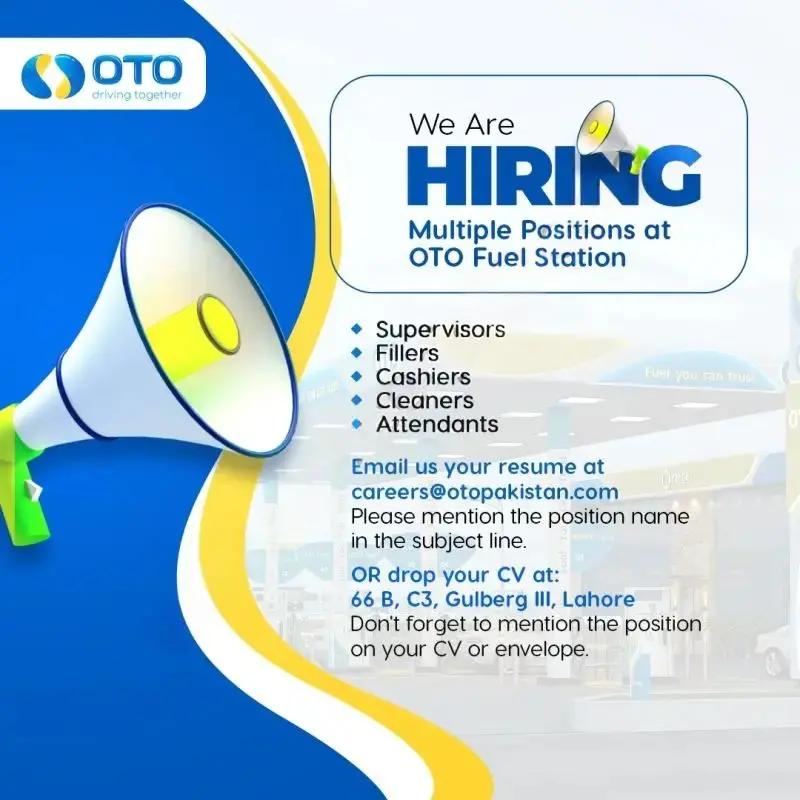 OTO Pakistan Jobs 2025 Advertisement