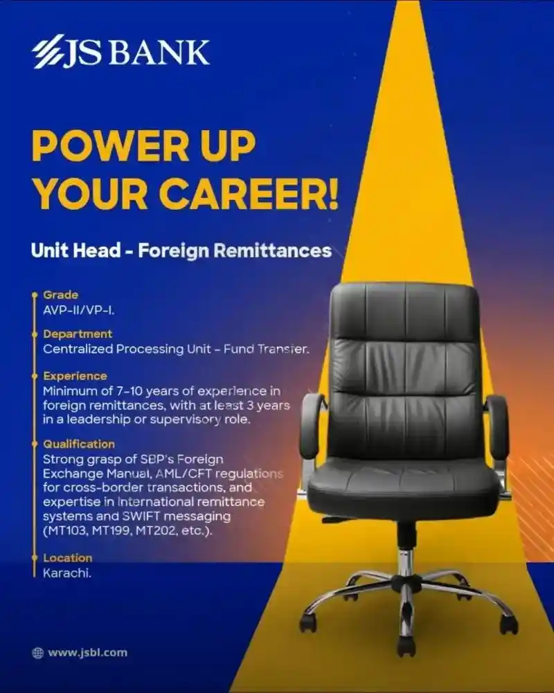 Prvit JS Bank Limited Jobs 2025 Advertisement