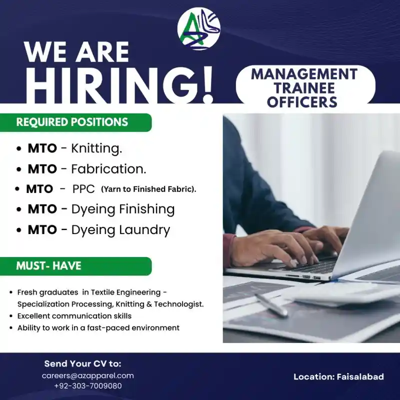 AZ Apparel MTO Jobs 2025 Advertisement