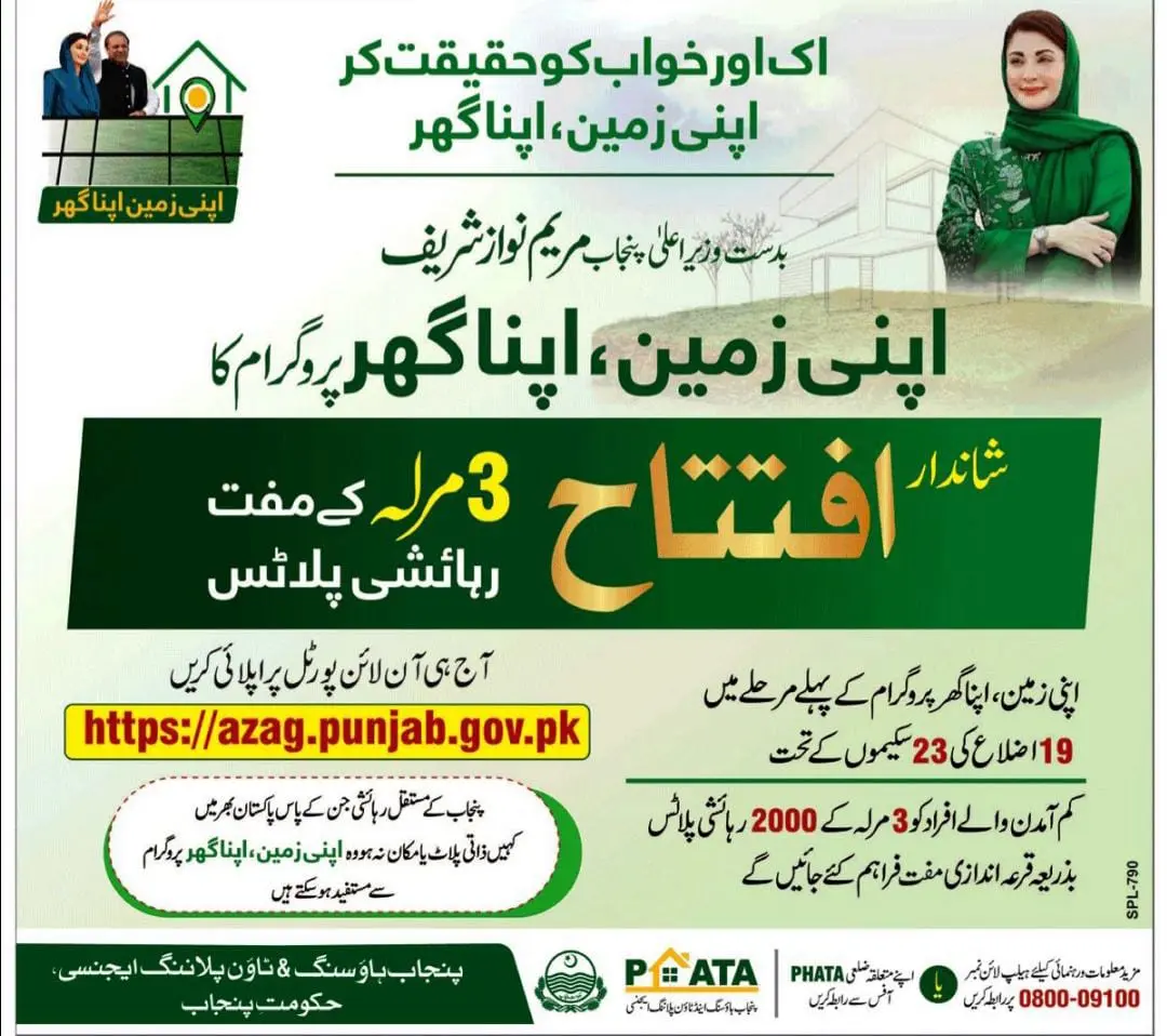 How to apply for Apni Zameen Apna Ghar in 2025