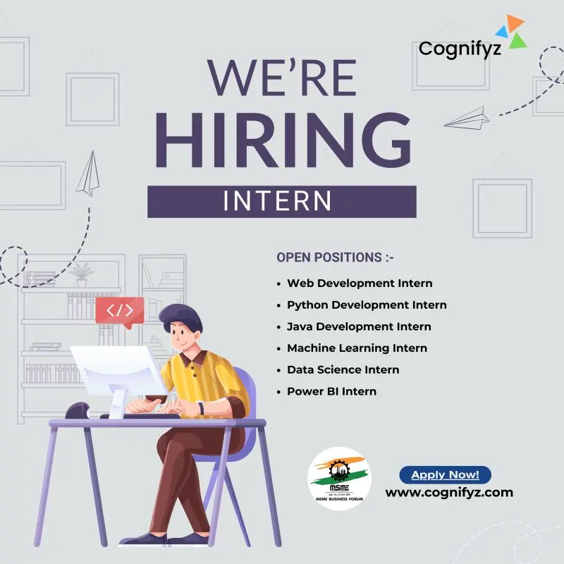 Cognifyz Internship Program 2025 Advertisement