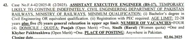 FPSCAssistant Executive Engineer obs 2025