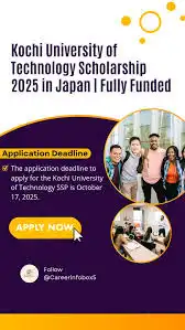 Kochi University of Technology Scholarship Program 2025 Advertisement