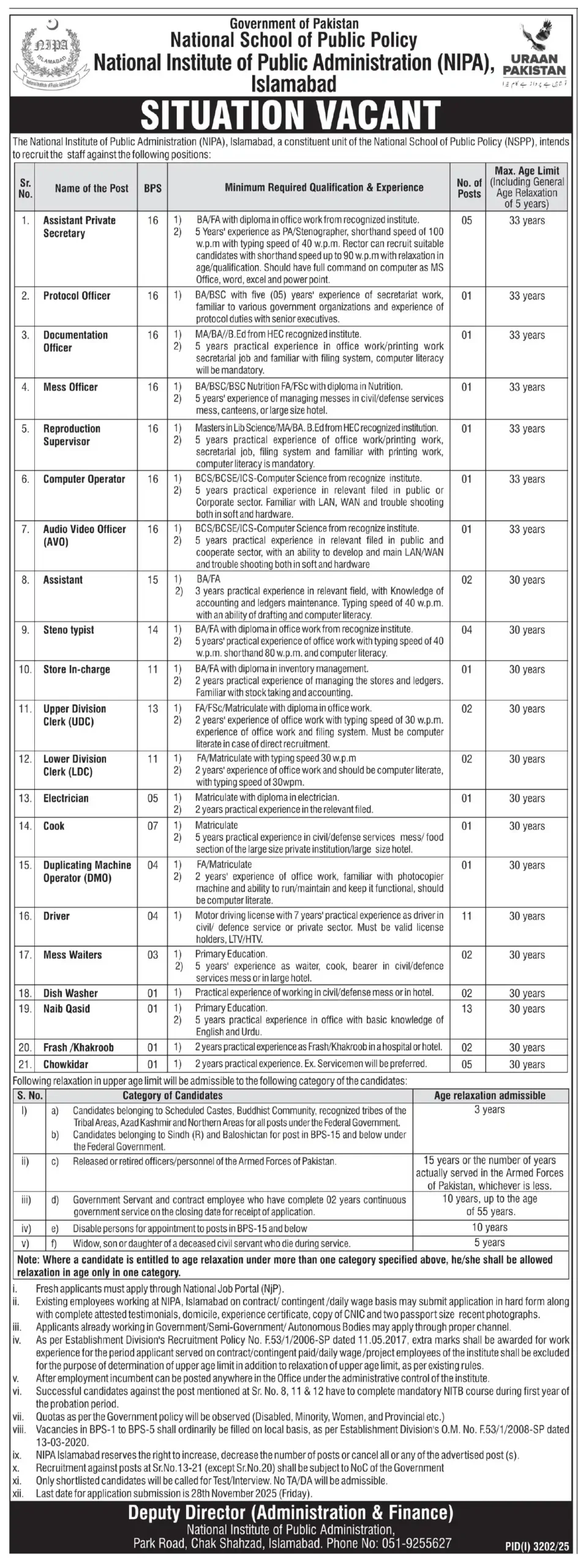 NSPP Jobs In October 2025 Advertisement