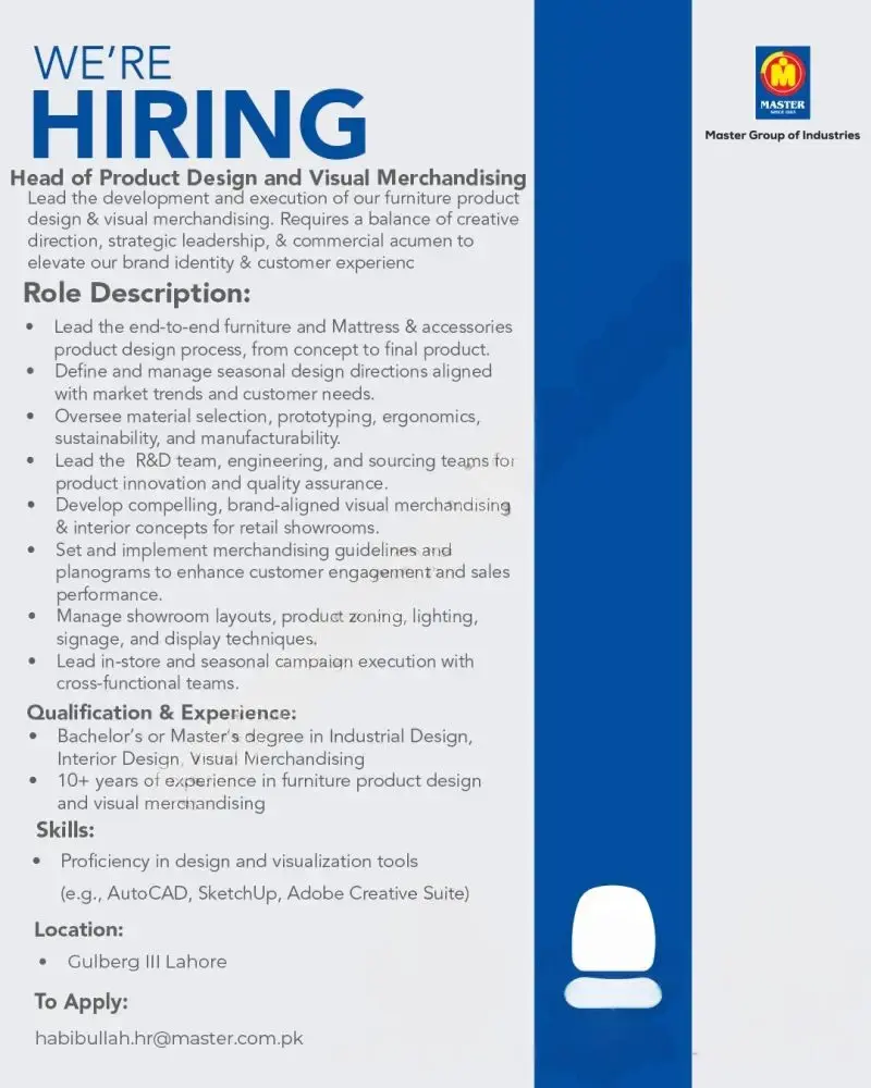 Master Group of Industries Jobs 2025 Advertisement