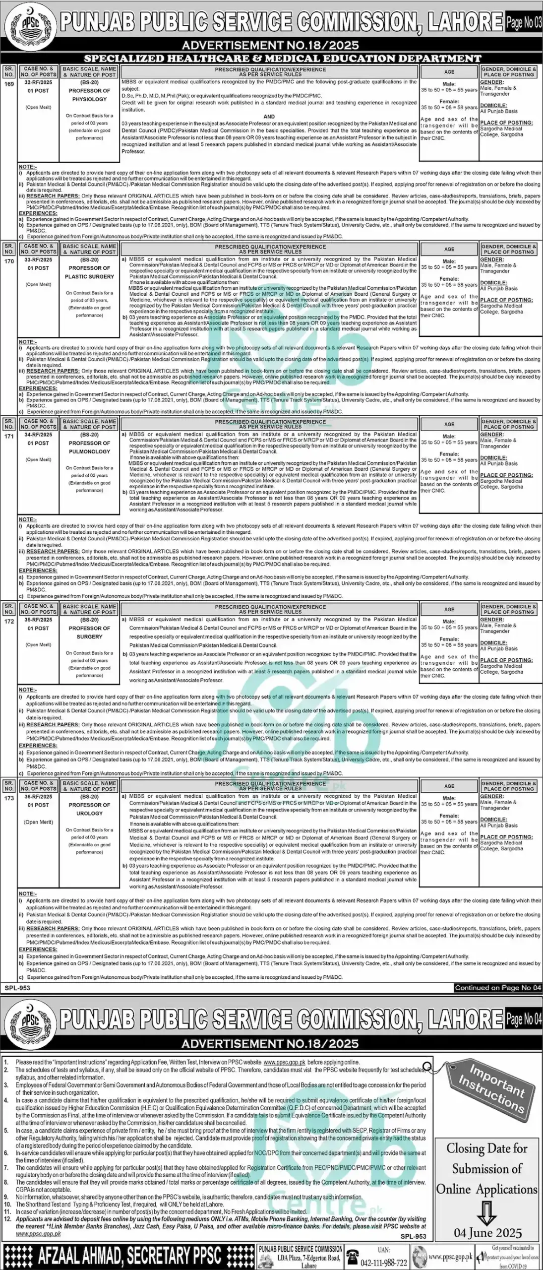 PPSC Jobs Ads 18 #3