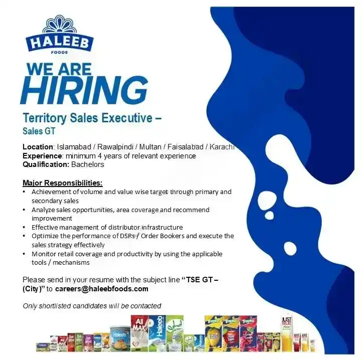 Haleeb Foods Limited Jobs 2025 Advertisement:
