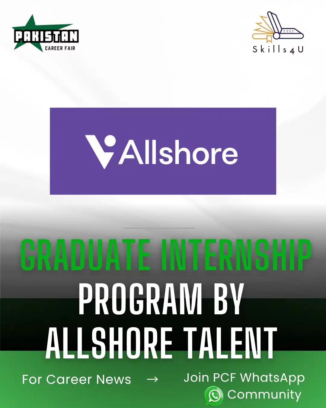 Allshore Talent Graduate Internship 2025 Advertisement