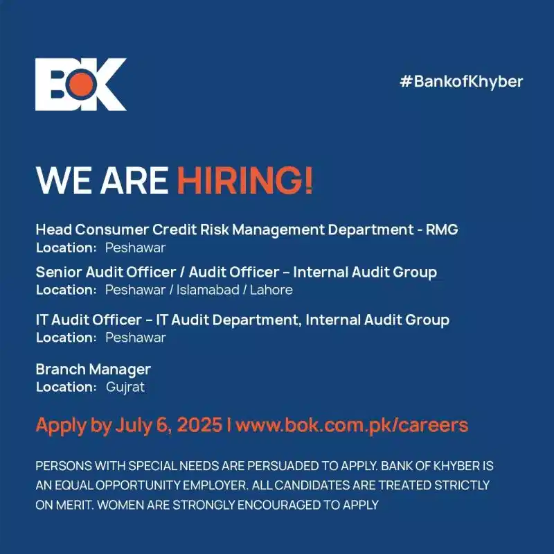 BOK Jobs Online Apply 2025 Advertisement