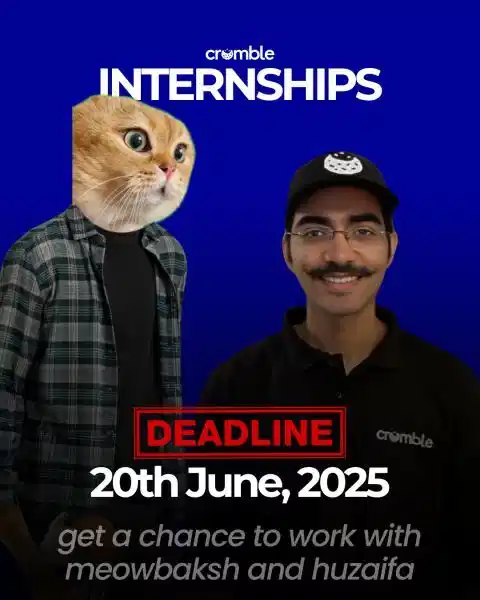 Cromble Summer Internship 2025 Advertisement