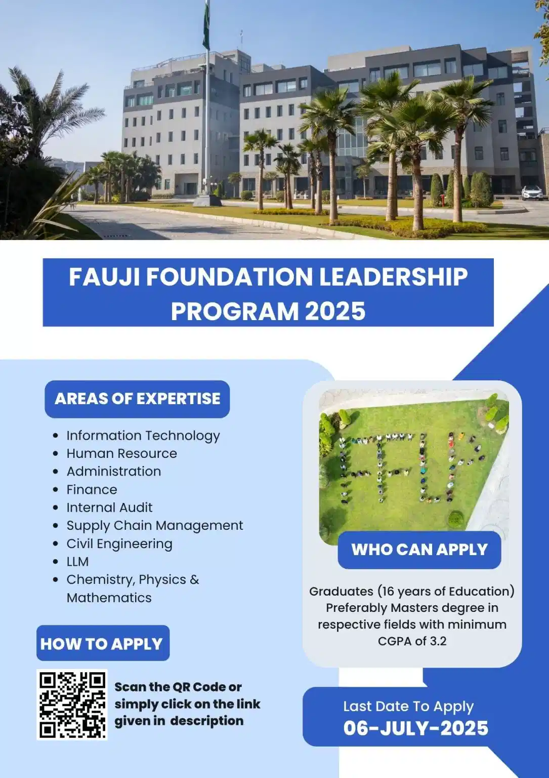 Fauji Foundation Leadership Program 2025 Advertisement