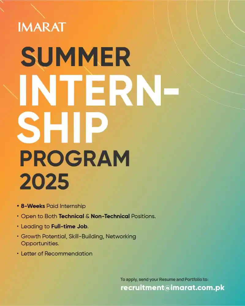 IMARAT Summer Internship Program 2025 Advertisement