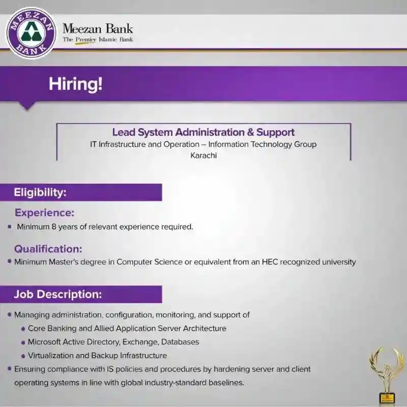 Lastest Meezan Bank Jobs 2025 Advertisement