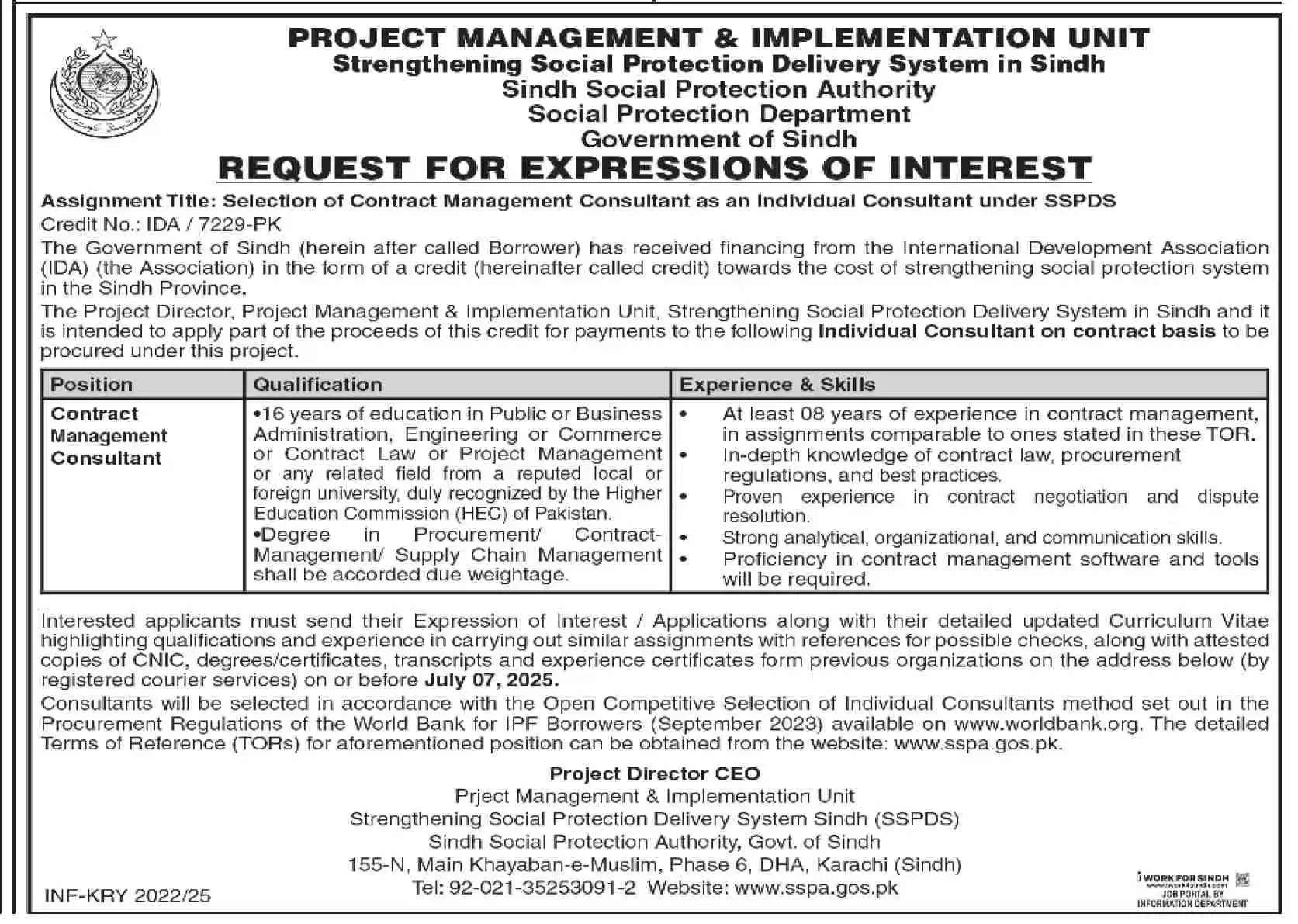 SSPA Careers 2025 Advertisement