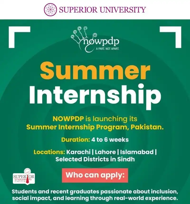 Summer Intern NOWPDP Summer Internship Program 2025 Advertisement
