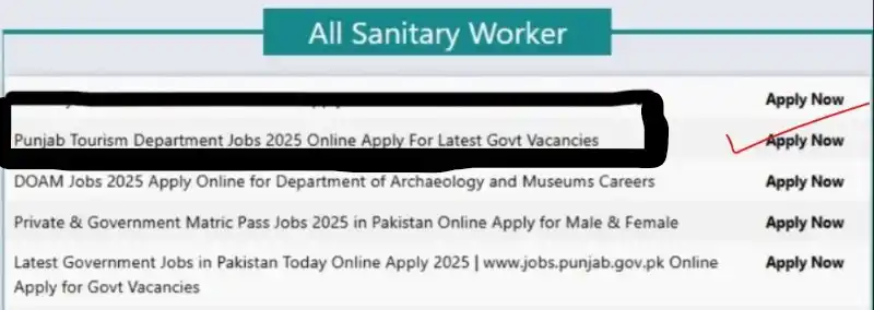 Apply for Sanitary Worker Jobs