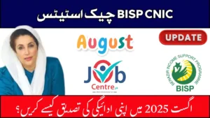 BISP CNIC Check Status – How to Confirm Your Payment in August 2025