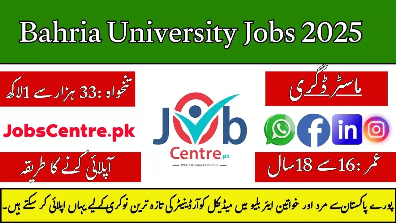 Bahria University Jobs 2025